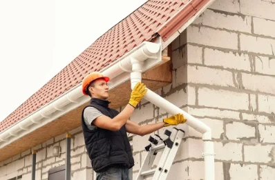 Pose et remplacement de gouttières aux Tourrettes